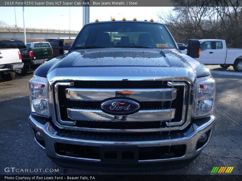 Blue Jeans Metallic / Steel 2016 Ford F250 Super Duty XLT Super Cab 4x4