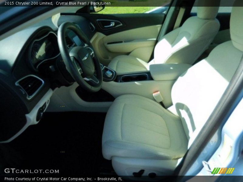 Crystal Blue Pearl / Black/Linen 2015 Chrysler 200 Limited