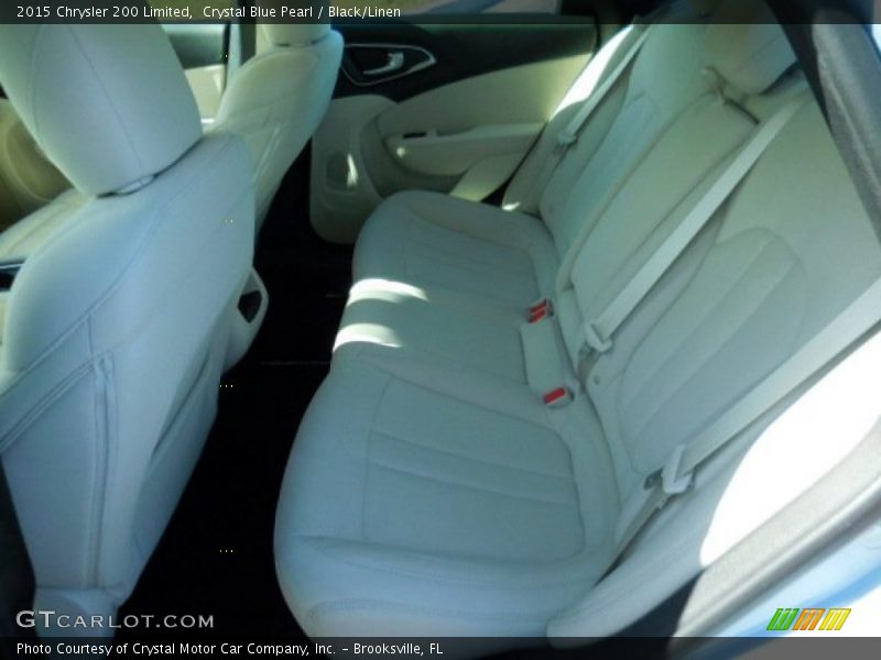 Crystal Blue Pearl / Black/Linen 2015 Chrysler 200 Limited