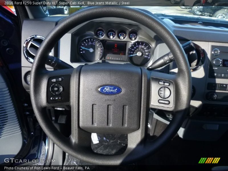 Blue Jeans Metallic / Steel 2016 Ford F250 Super Duty XLT Super Cab 4x4