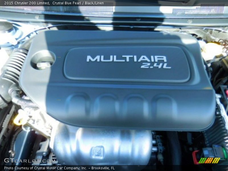 Crystal Blue Pearl / Black/Linen 2015 Chrysler 200 Limited
