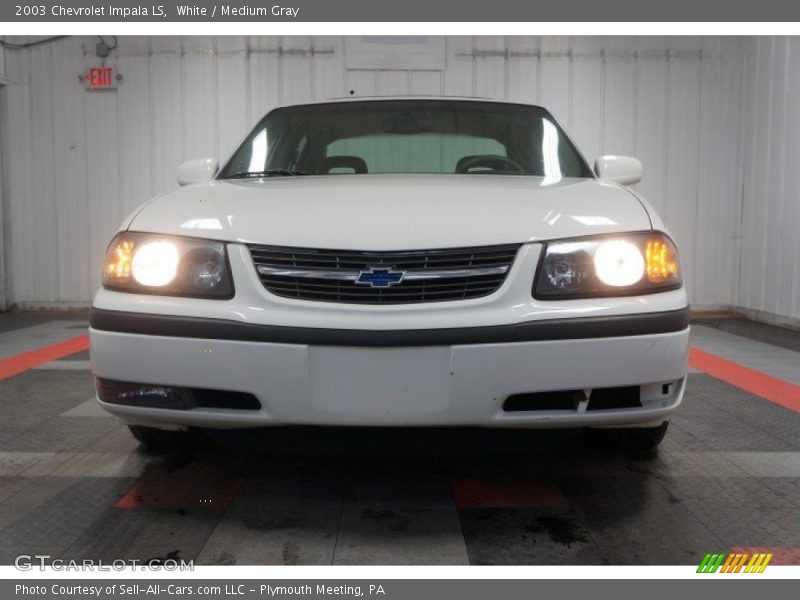 White / Medium Gray 2003 Chevrolet Impala LS