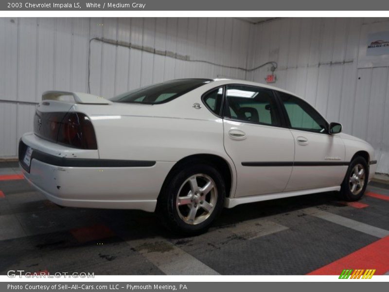 White / Medium Gray 2003 Chevrolet Impala LS