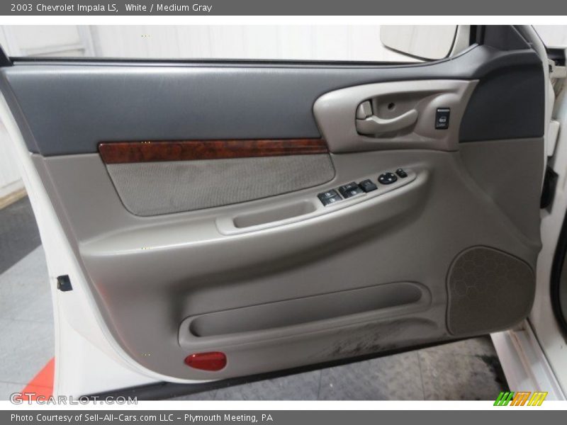 White / Medium Gray 2003 Chevrolet Impala LS