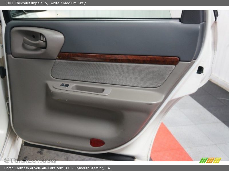 White / Medium Gray 2003 Chevrolet Impala LS