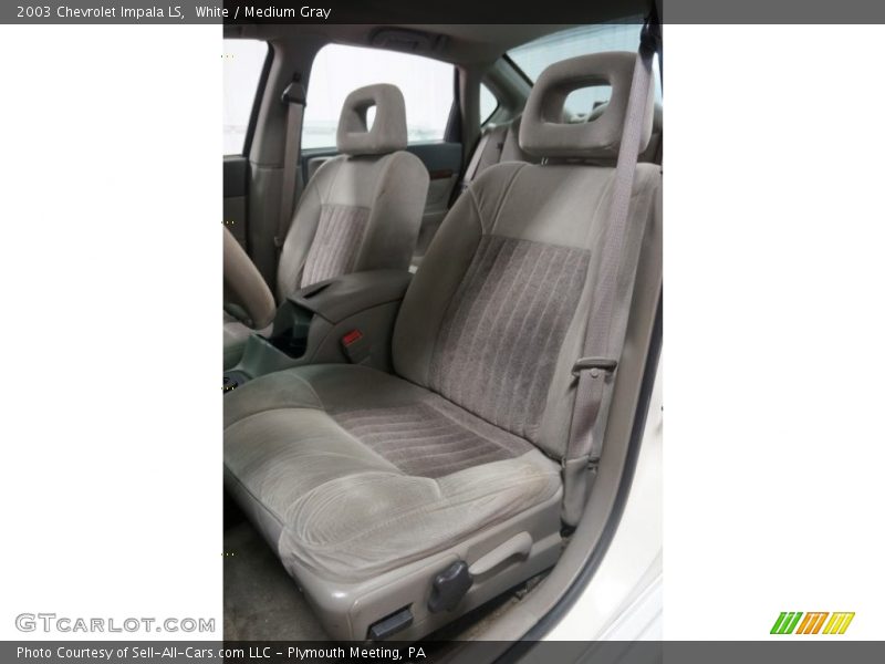 White / Medium Gray 2003 Chevrolet Impala LS
