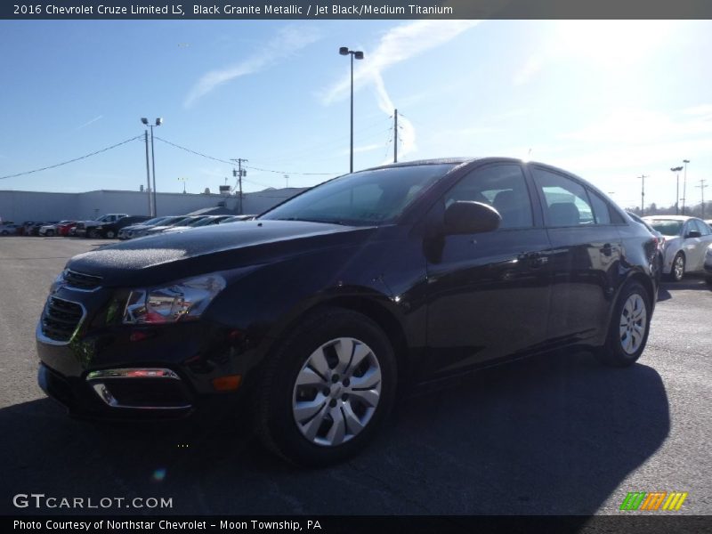 Black Granite Metallic / Jet Black/Medium Titanium 2016 Chevrolet Cruze Limited LS