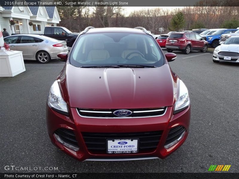 Sunset Metallic / Medium Light Stone 2016 Ford Escape Titanium 4WD