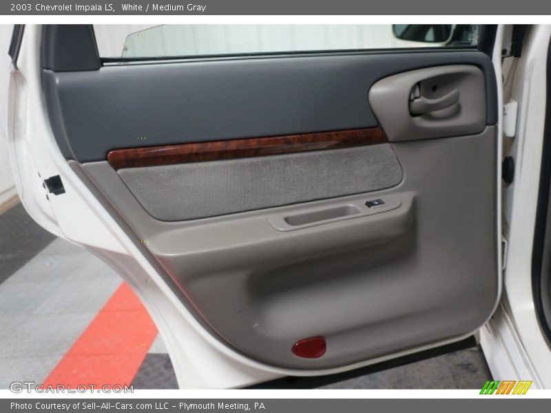 White / Medium Gray 2003 Chevrolet Impala LS