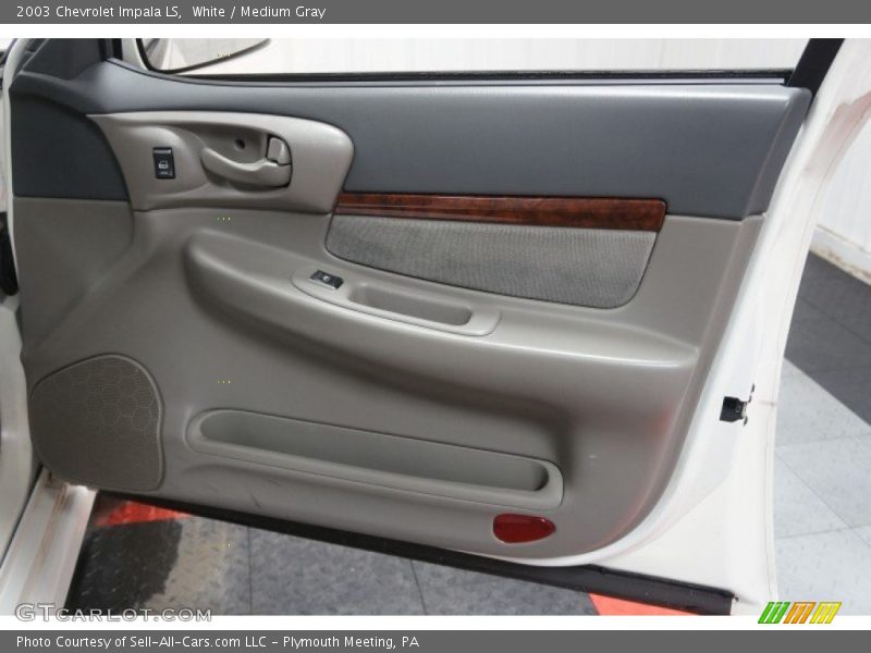 White / Medium Gray 2003 Chevrolet Impala LS