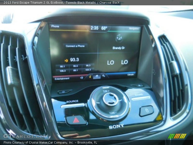 Tuxedo Black Metallic / Charcoal Black 2013 Ford Escape Titanium 2.0L EcoBoost