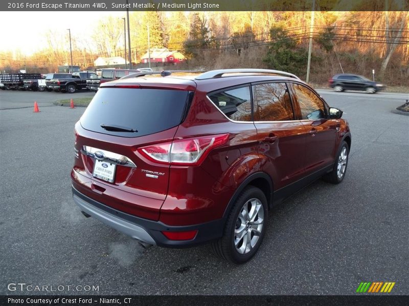 Sunset Metallic / Medium Light Stone 2016 Ford Escape Titanium 4WD