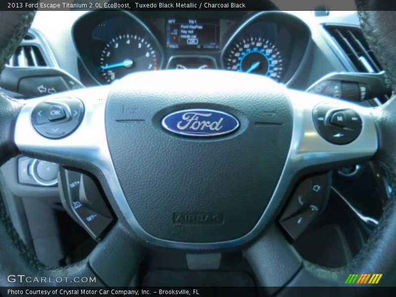 Tuxedo Black Metallic / Charcoal Black 2013 Ford Escape Titanium 2.0L EcoBoost