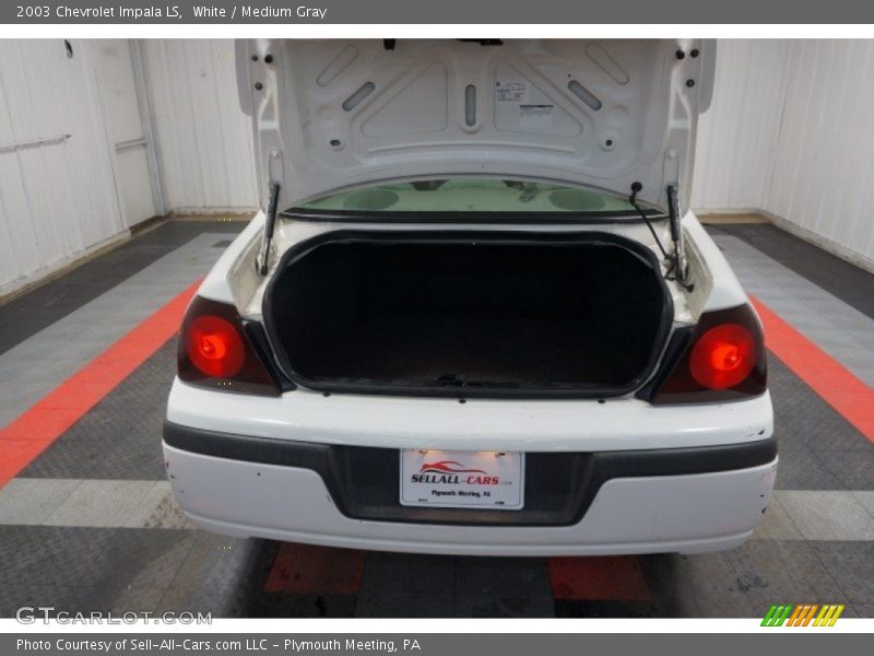 White / Medium Gray 2003 Chevrolet Impala LS