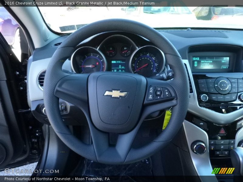 Black Granite Metallic / Jet Black/Medium Titanium 2016 Chevrolet Cruze Limited LS