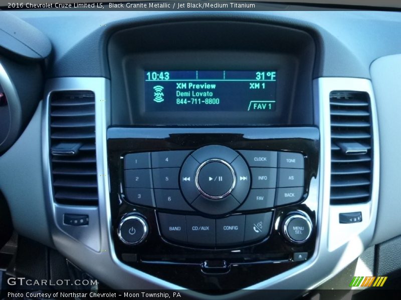 Black Granite Metallic / Jet Black/Medium Titanium 2016 Chevrolet Cruze Limited LS
