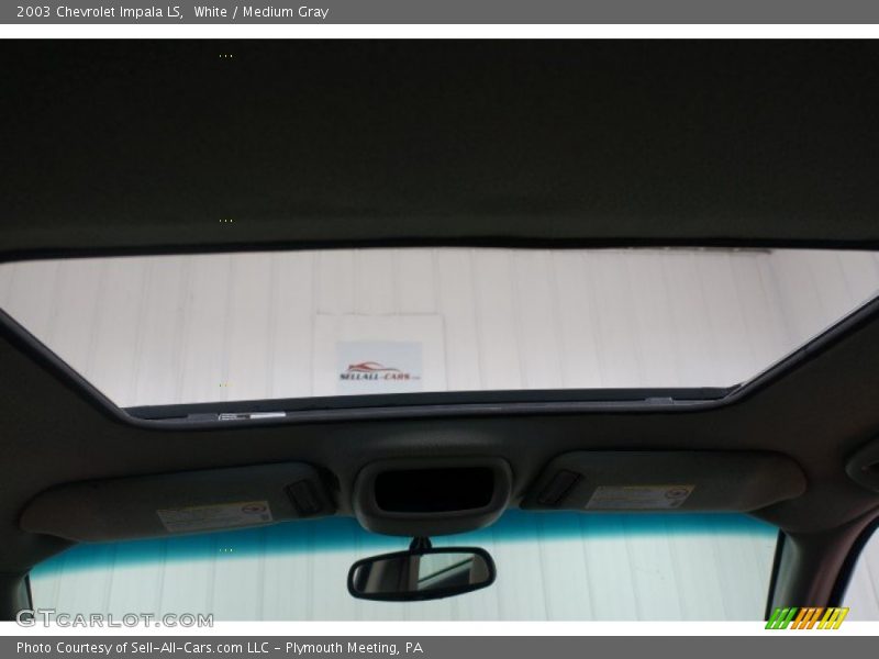 White / Medium Gray 2003 Chevrolet Impala LS
