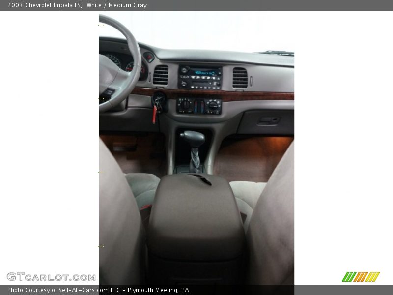 White / Medium Gray 2003 Chevrolet Impala LS
