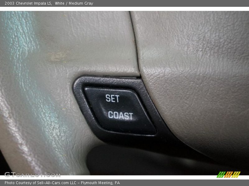 White / Medium Gray 2003 Chevrolet Impala LS