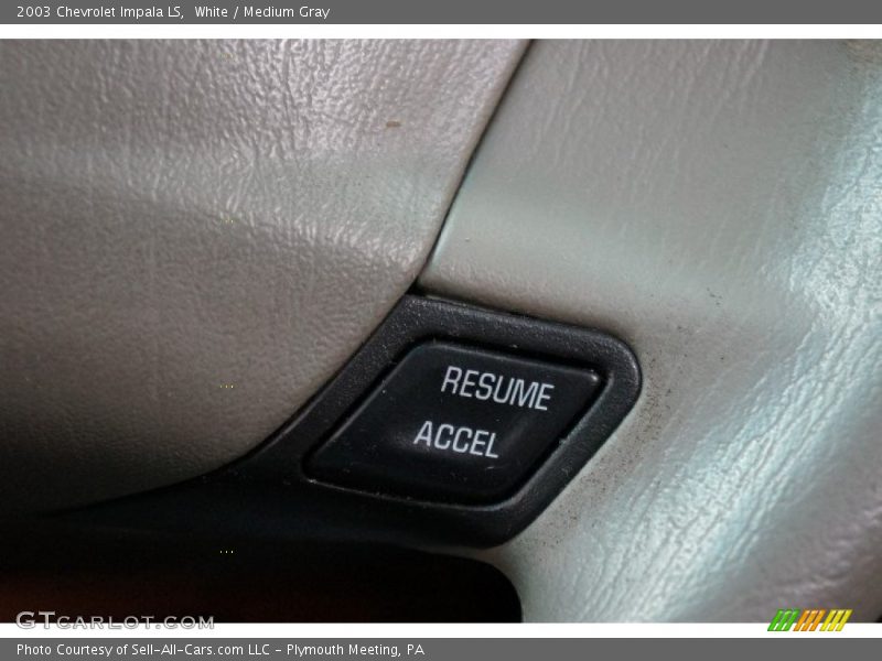 White / Medium Gray 2003 Chevrolet Impala LS