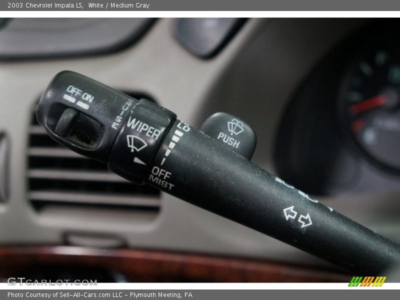 White / Medium Gray 2003 Chevrolet Impala LS