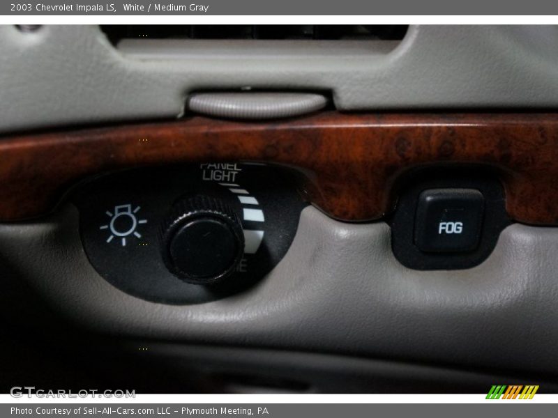 White / Medium Gray 2003 Chevrolet Impala LS