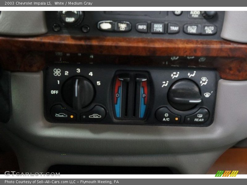 White / Medium Gray 2003 Chevrolet Impala LS