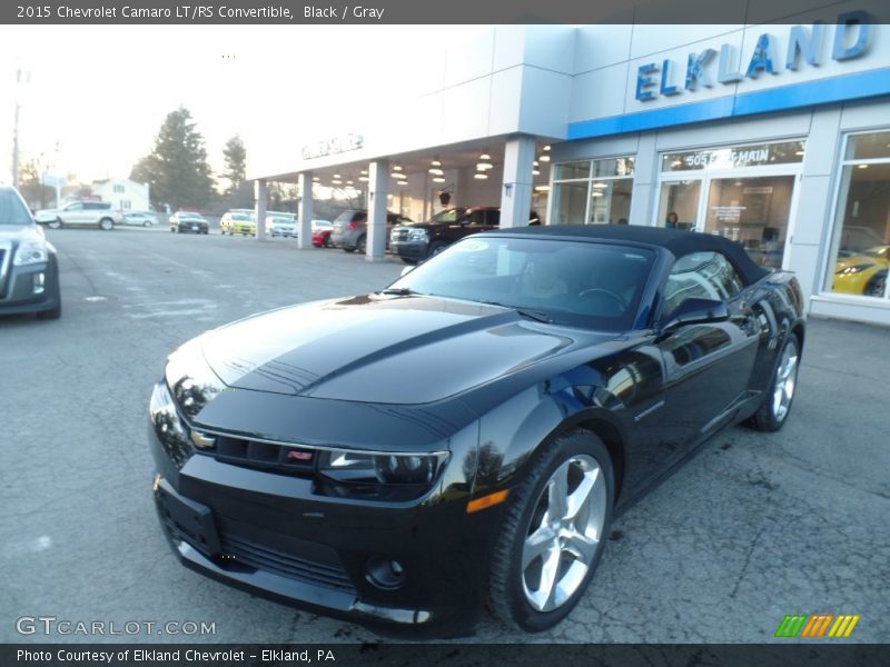 Black / Gray 2015 Chevrolet Camaro LT/RS Convertible