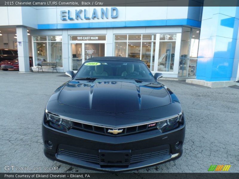 Black / Gray 2015 Chevrolet Camaro LT/RS Convertible