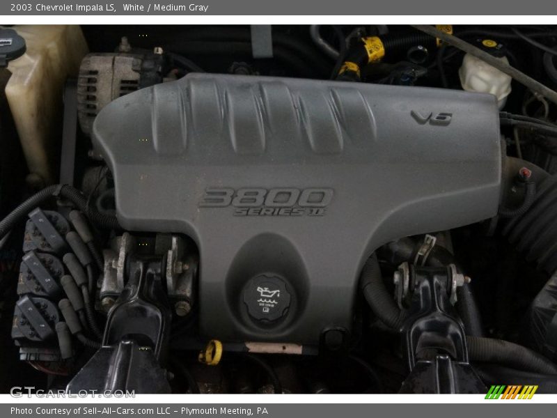 White / Medium Gray 2003 Chevrolet Impala LS