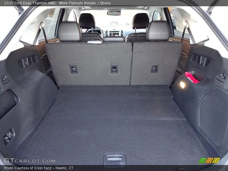 White Platinum Metallic / Ebony 2015 Ford Edge Titanium AWD
