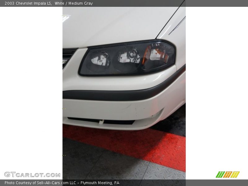 White / Medium Gray 2003 Chevrolet Impala LS