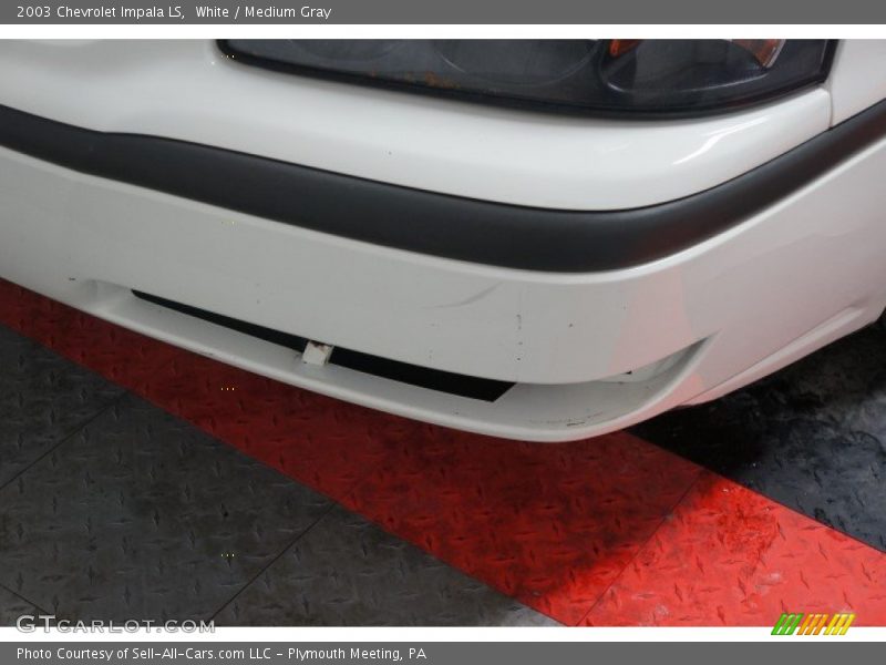 White / Medium Gray 2003 Chevrolet Impala LS