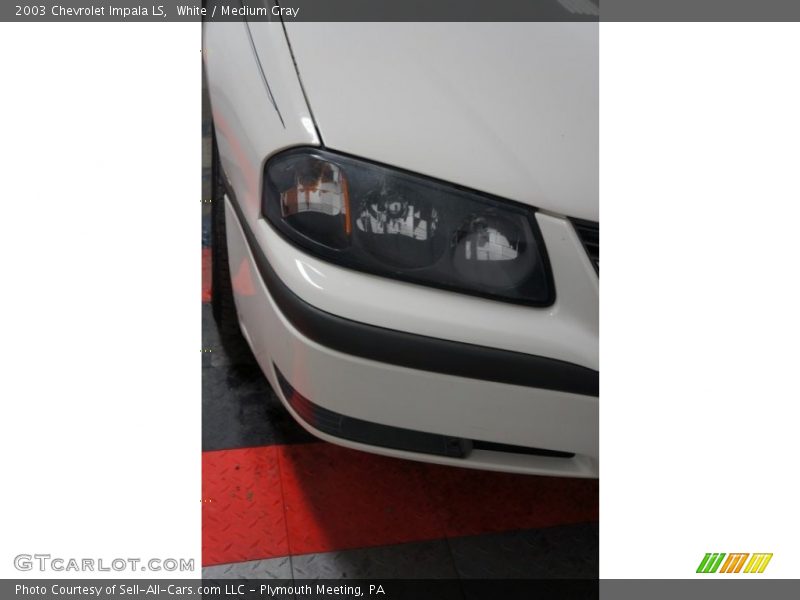White / Medium Gray 2003 Chevrolet Impala LS