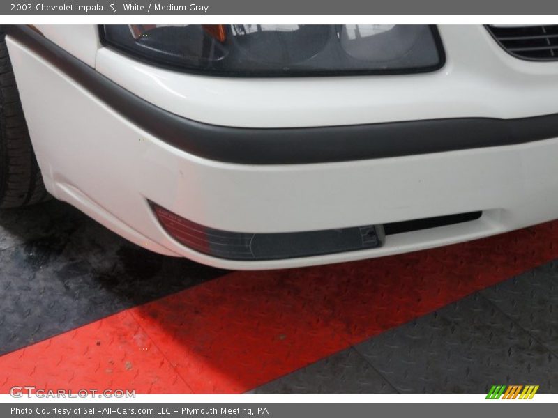 White / Medium Gray 2003 Chevrolet Impala LS