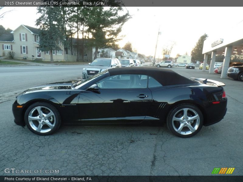Black / Gray 2015 Chevrolet Camaro LT/RS Convertible