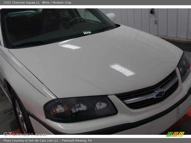 White / Medium Gray 2003 Chevrolet Impala LS