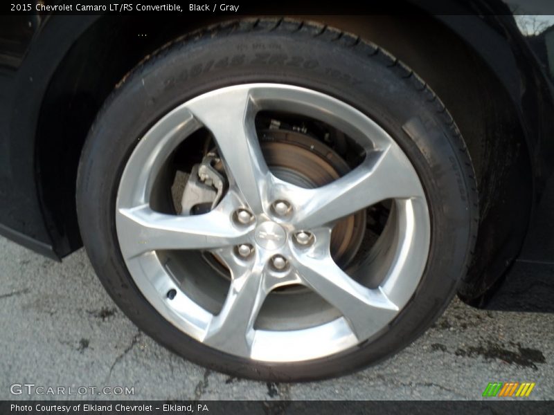 Black / Gray 2015 Chevrolet Camaro LT/RS Convertible