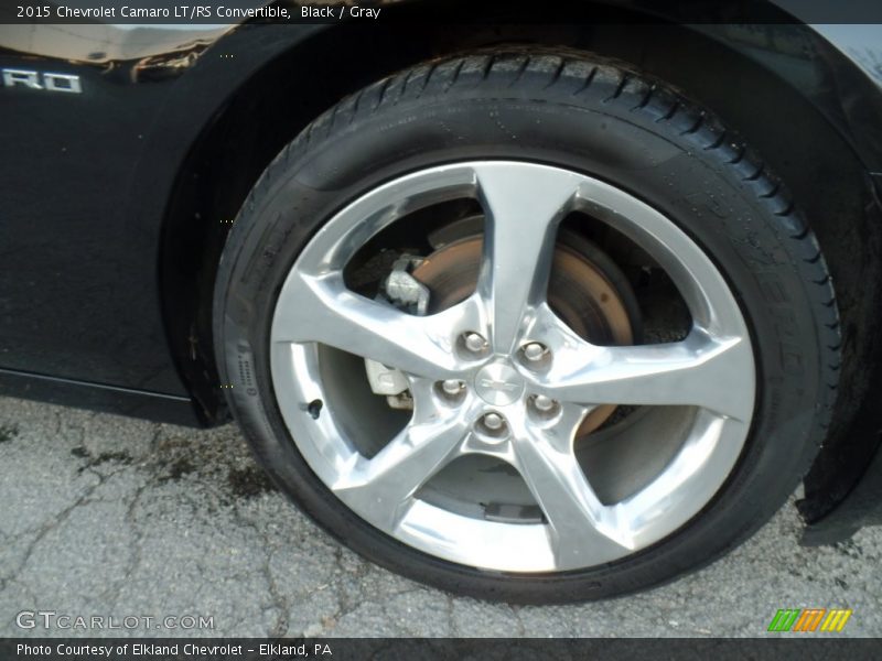 Black / Gray 2015 Chevrolet Camaro LT/RS Convertible