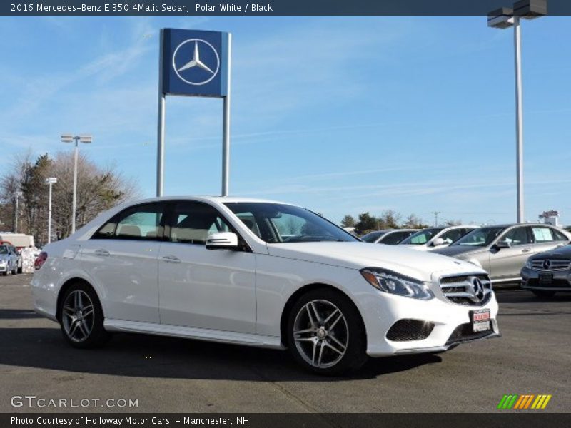 Polar White / Black 2016 Mercedes-Benz E 350 4Matic Sedan