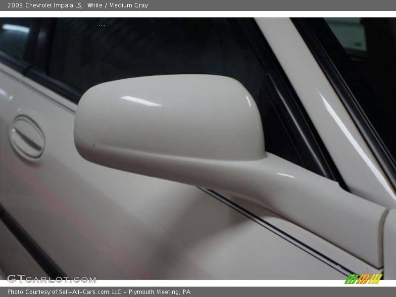 White / Medium Gray 2003 Chevrolet Impala LS