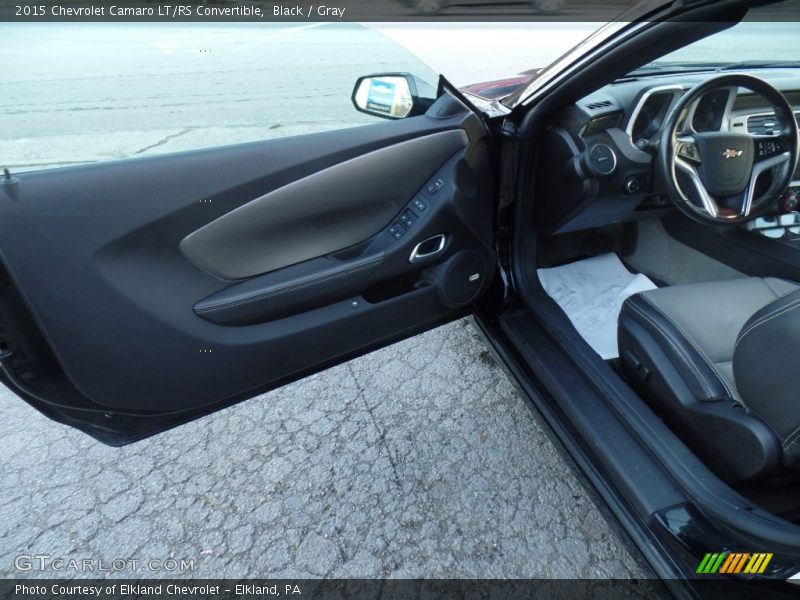 Black / Gray 2015 Chevrolet Camaro LT/RS Convertible