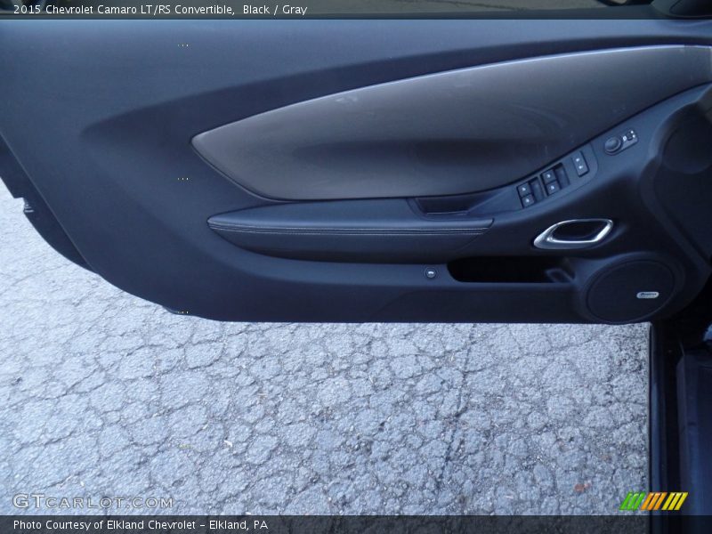 Black / Gray 2015 Chevrolet Camaro LT/RS Convertible