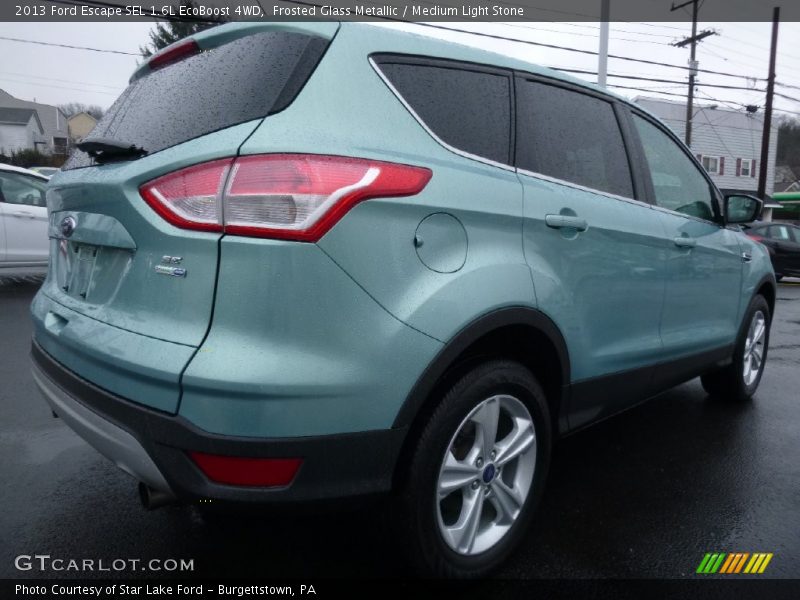 Frosted Glass Metallic / Medium Light Stone 2013 Ford Escape SEL 1.6L EcoBoost 4WD