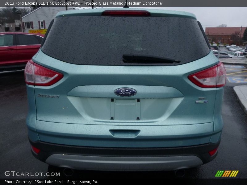 Frosted Glass Metallic / Medium Light Stone 2013 Ford Escape SEL 1.6L EcoBoost 4WD