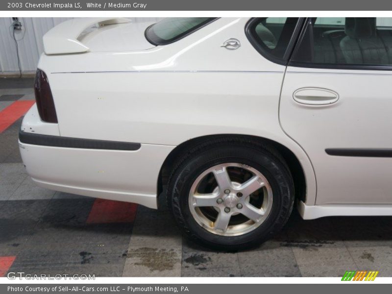 White / Medium Gray 2003 Chevrolet Impala LS