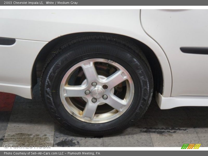 White / Medium Gray 2003 Chevrolet Impala LS
