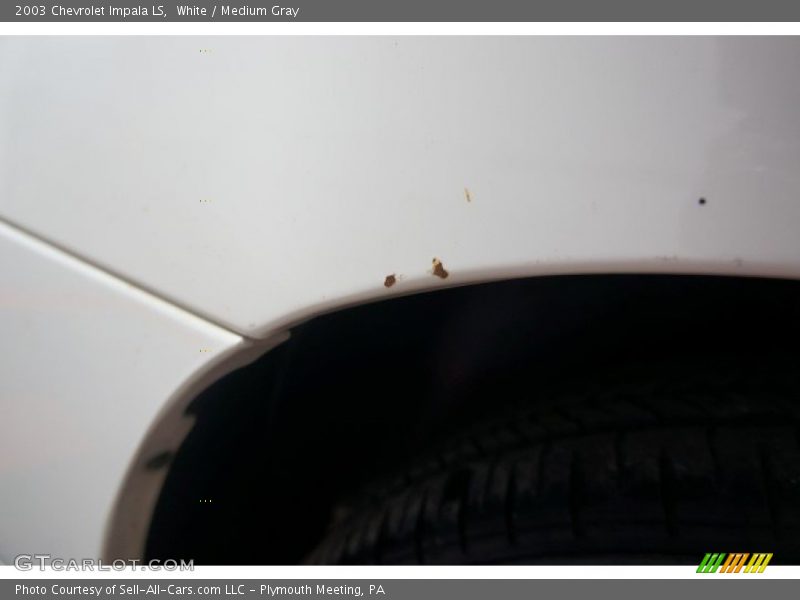 White / Medium Gray 2003 Chevrolet Impala LS