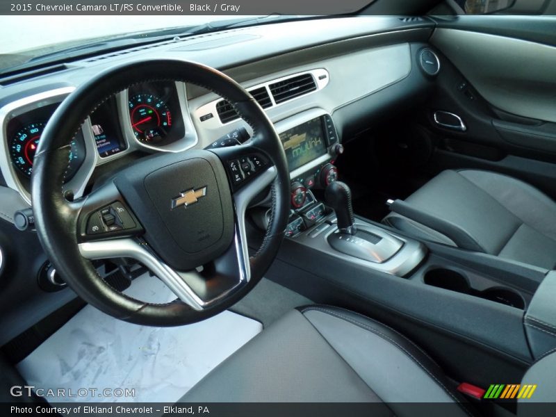 Black / Gray 2015 Chevrolet Camaro LT/RS Convertible