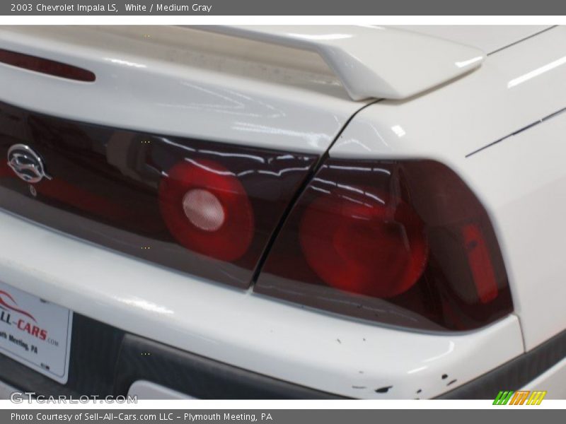 White / Medium Gray 2003 Chevrolet Impala LS